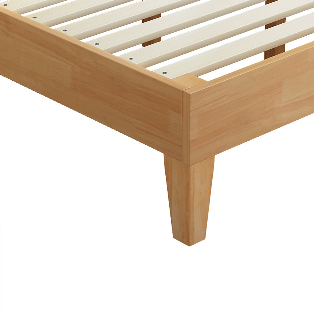 Levede Double Rubberwood Bed Frame-1910113212704100355