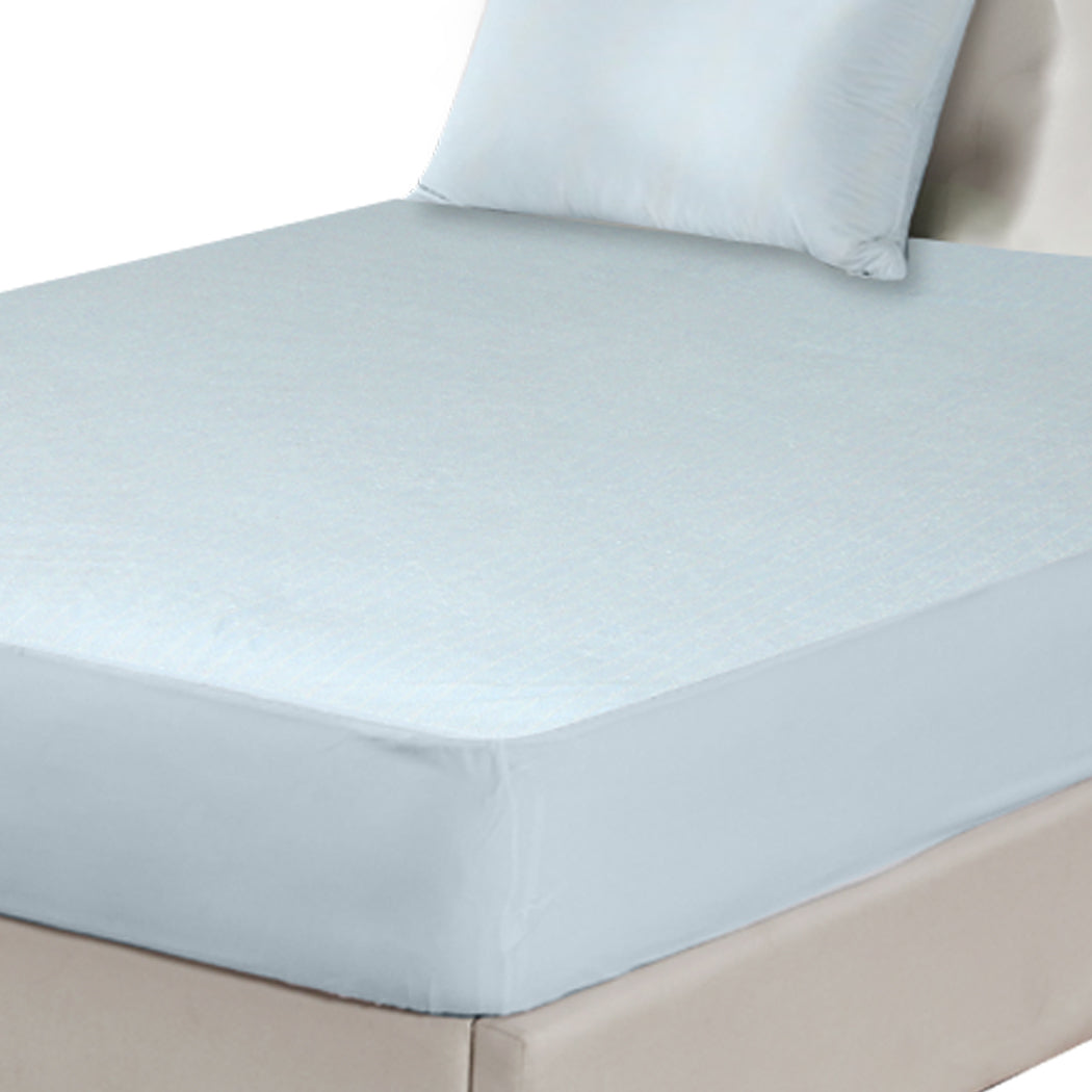 Dreamz KS Mattress Protector Pillowcases King Single Blue-1954802846893477891