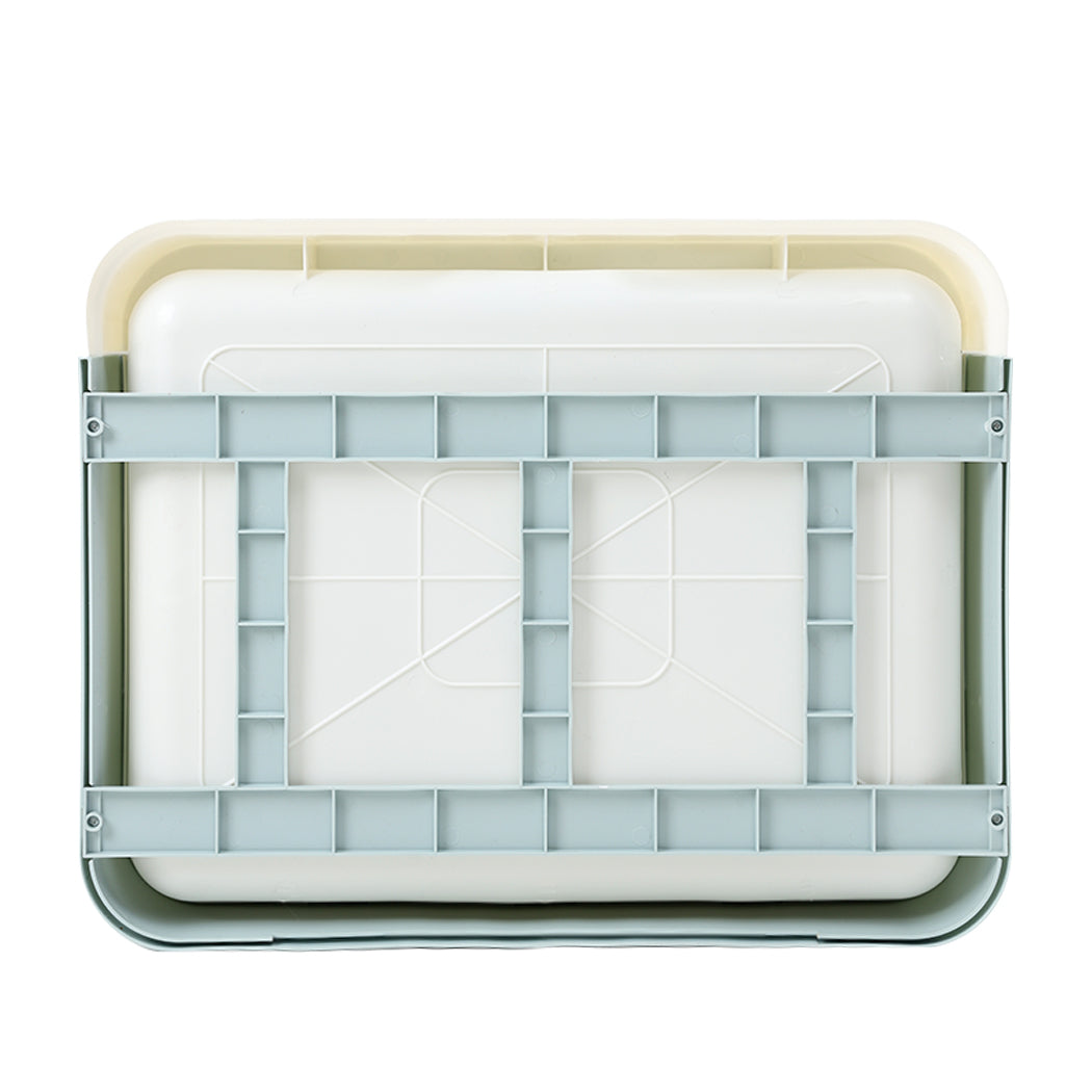 PaWz Foldable Cat Litter Box Tray Enclosed Blue-1954802552847601667