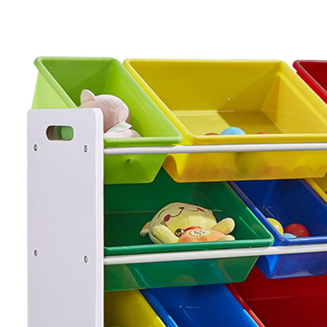 Levede 12Bins Kids Toy Box Bookshelf-1917016718102892547