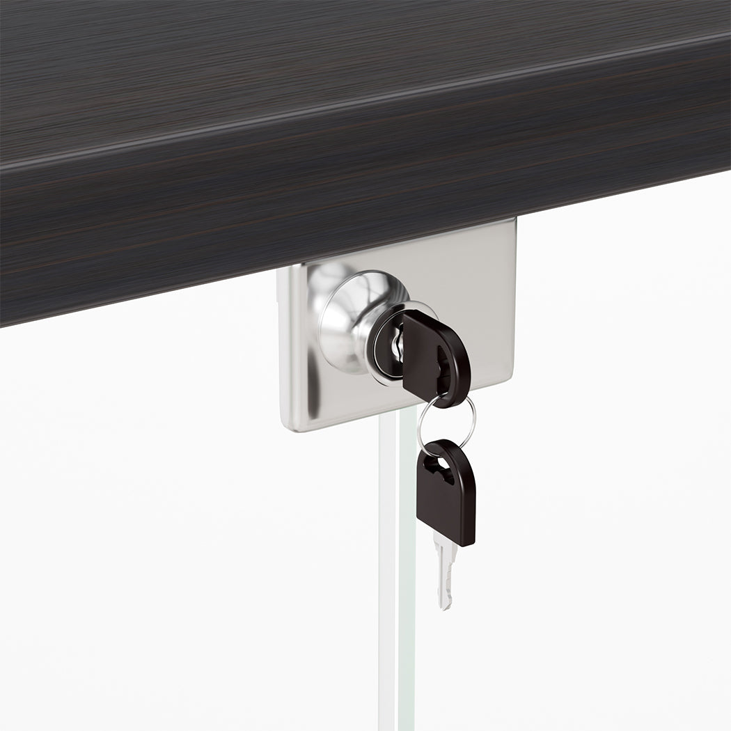 Stacked 169cm Tall Glass Display Cabinet 4 Tier-1954802399965220867