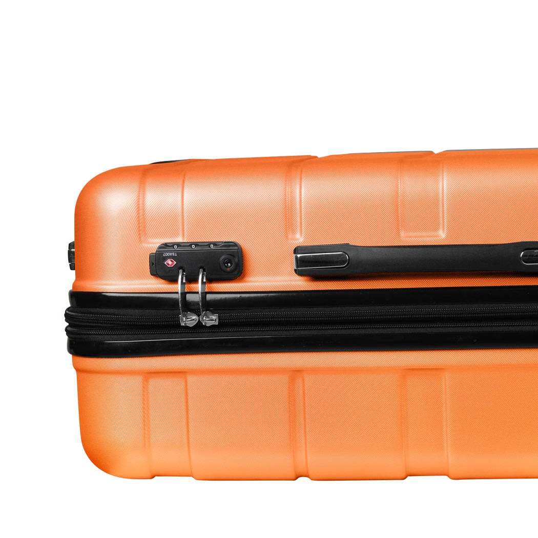 Slimbridge 24" Expandable Luggage Travel Suitcase Trolley Case Hard Set Orange