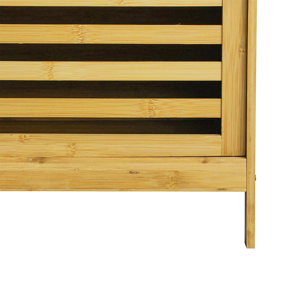 Levede Bamboo Storage Cabinet Freestanding Natural-1954802383469023235