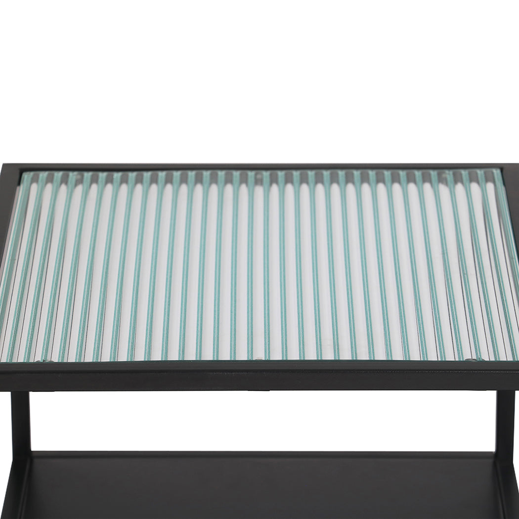 Levede Side Table Open Design Steel-1919892934111662083