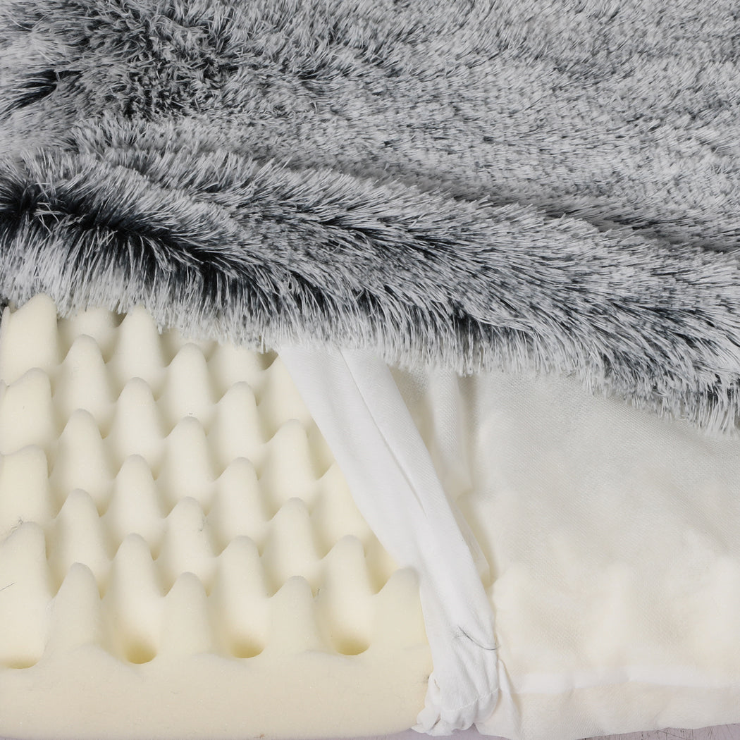 PaWz Dog Mat Pet Calming Bed Memory XXL Charcoal XX-Large-1954802548783321091