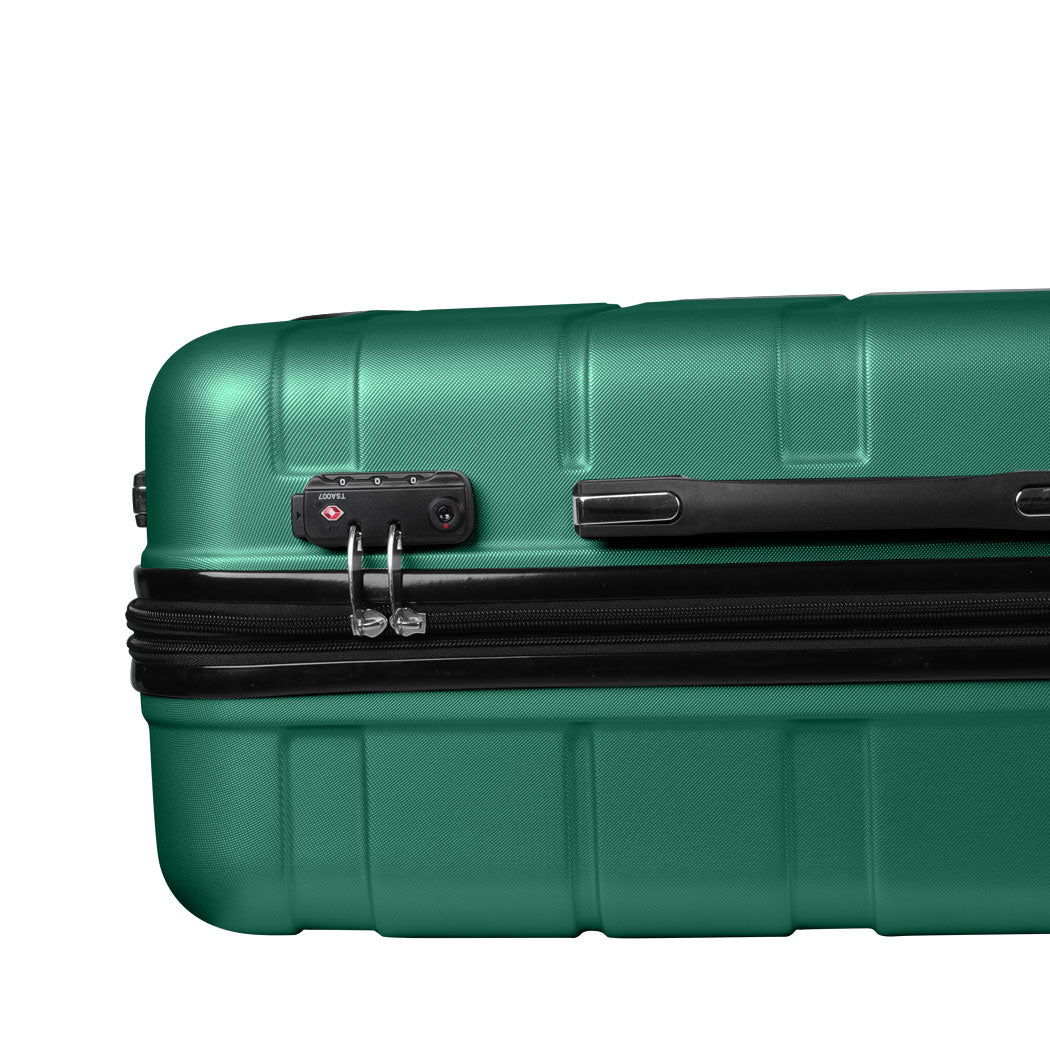 Slimbridge 20" Expandable Luggage Travel Suitcase Trolley Case Hard Set Green