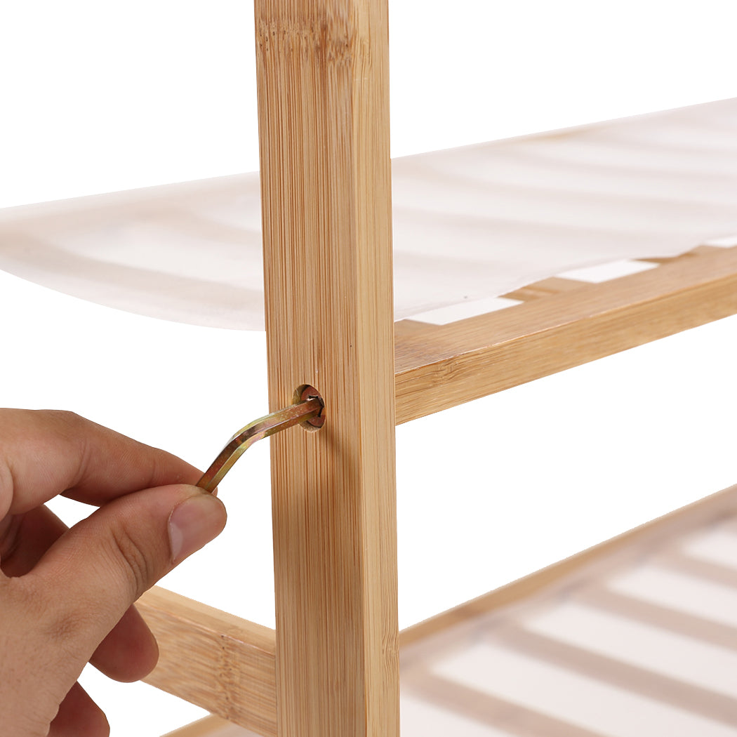 Levede Bamboo Shoe Rack Storage Wooden 80cm-1910113027890483204