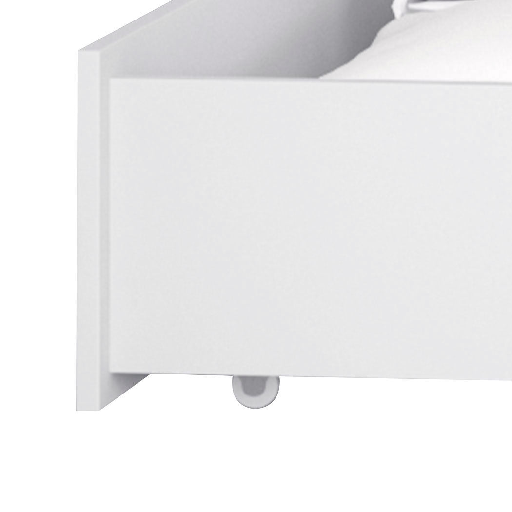 Levede 2x Bed Frame Storage Drawers White-1910113207033401348