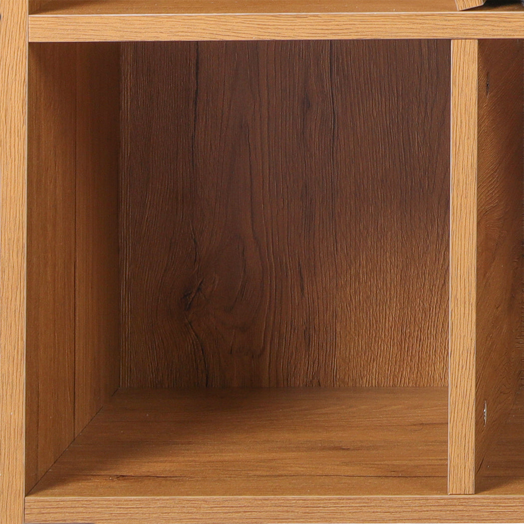 Levede Kids Bookcase Toys Box Shelf Brown-1910112556274552836