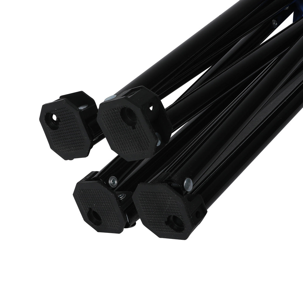 Levede 2Pcs Camping Chairs Folding Arm Black-1954802874940788740