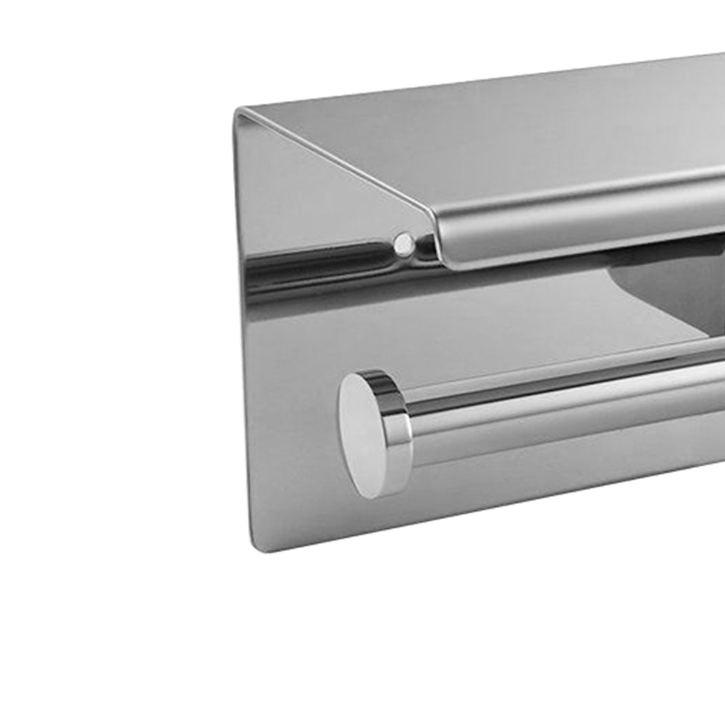 Toilet Paper Holder Double Roll Stainless-1910113085927067652