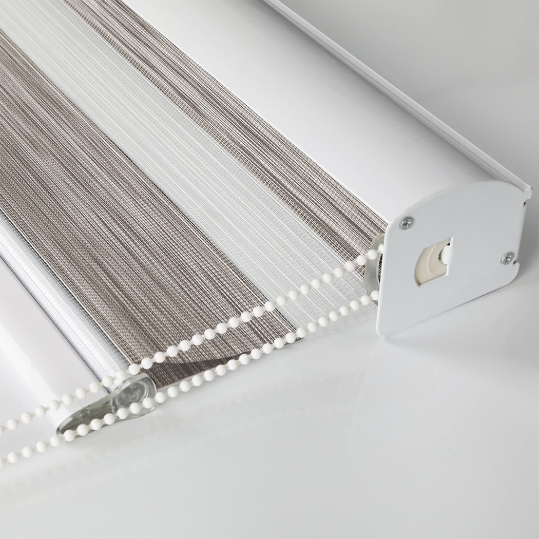Marlow Blackout Zebra Roller Blind Curtains 60x210 Beige-1954802974706503684
