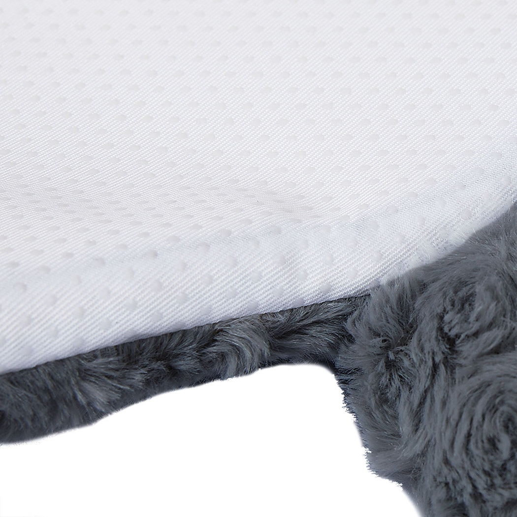 PaWz Pet Bed Cat Calming Beds Dog Squeaky L Charcoal Large-1954802524544438276