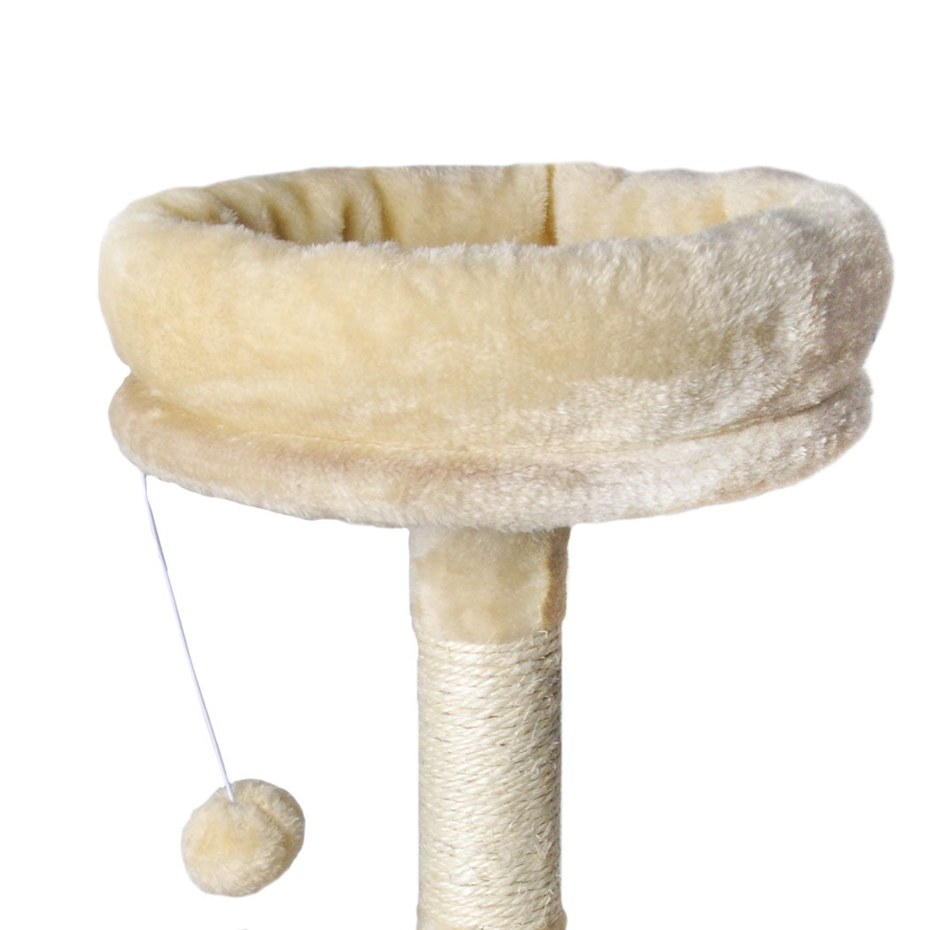 PaWz Cat Tree Toy Scratching Post Scratcher Beige-1954802766308315140