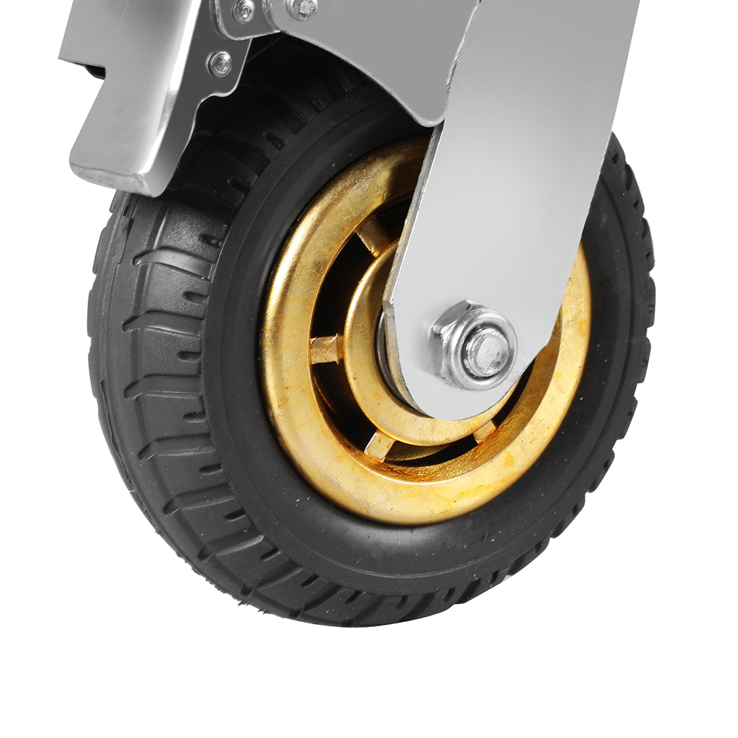 Traderight Castor Wheels 4X 6" 150mm-1919892891644334084