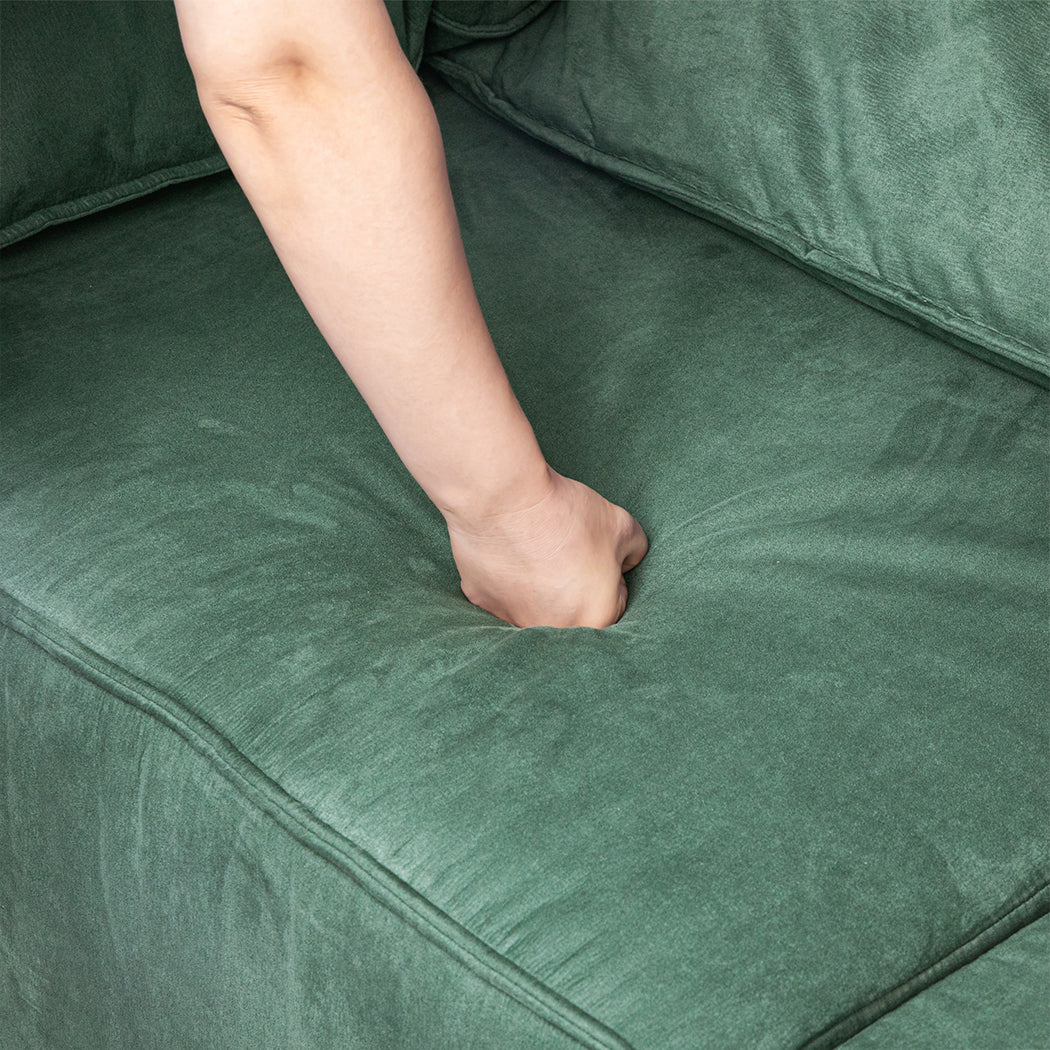 Levede Sofa Floor Couch 3-Seater Leathaire-1954802386933518340