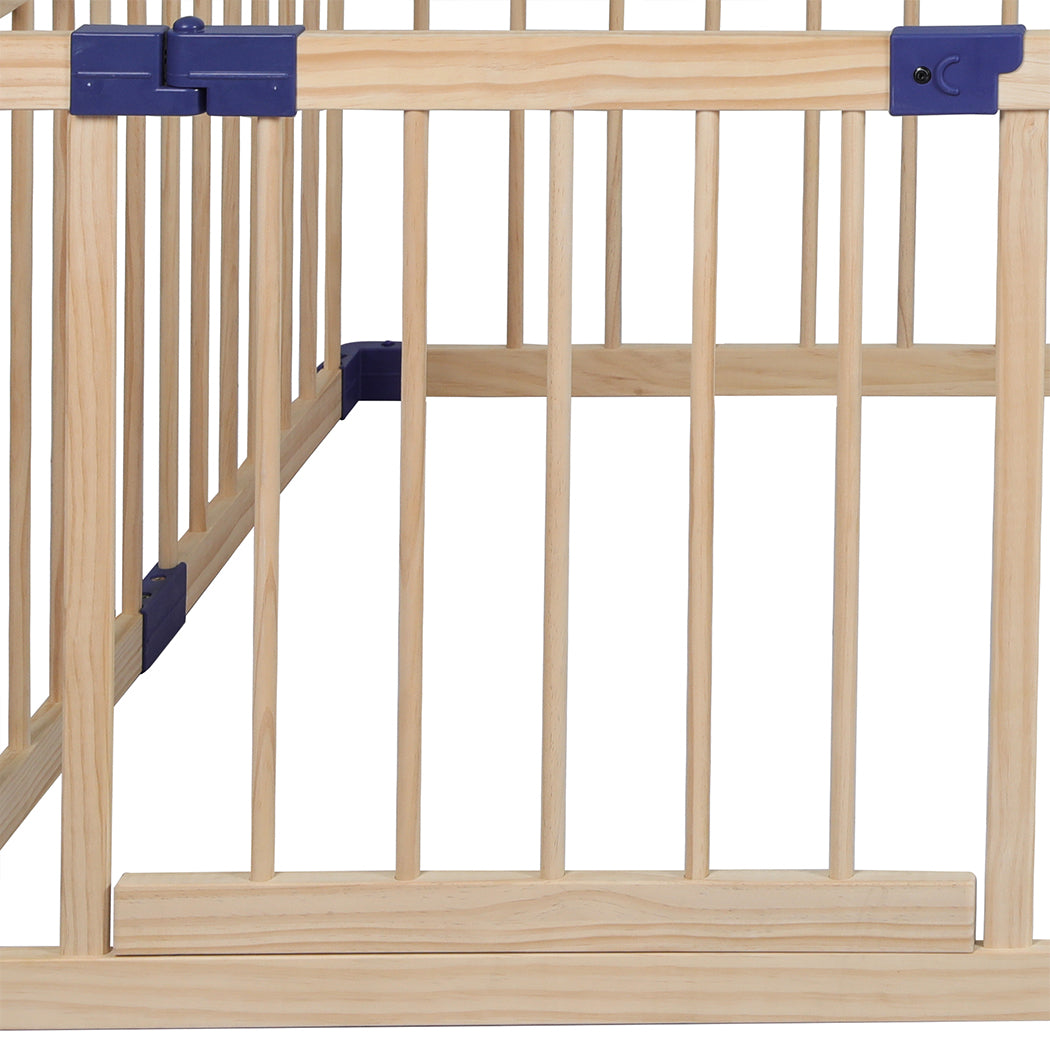 BoPeep Kids Playpen Wooden Baby Safety Medium-1954802778073337860