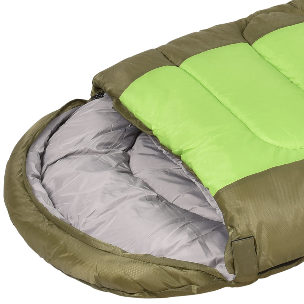 Mountview Sleeping Bag Outdoor Camping Green-1954802650017042436