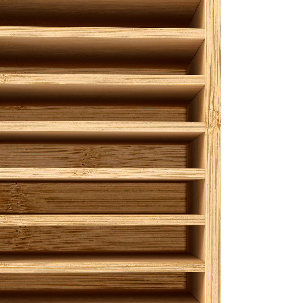 Levede Bamboo Marker Organizer Large Capacity Holder-1973193604943974404