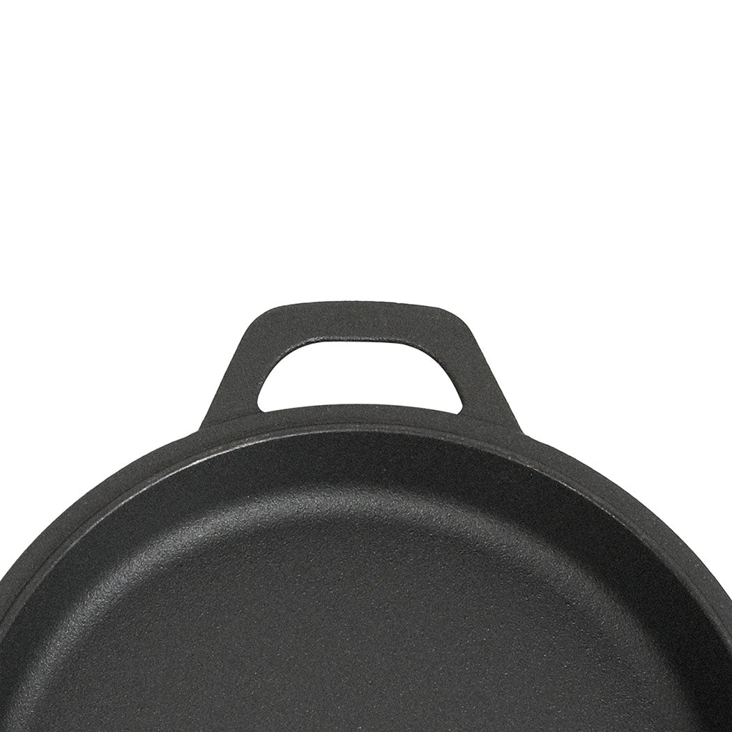 Toque Cast Iron Skillet Set 3-in-1 with Dutch Oven Lid-1973194189445402628
