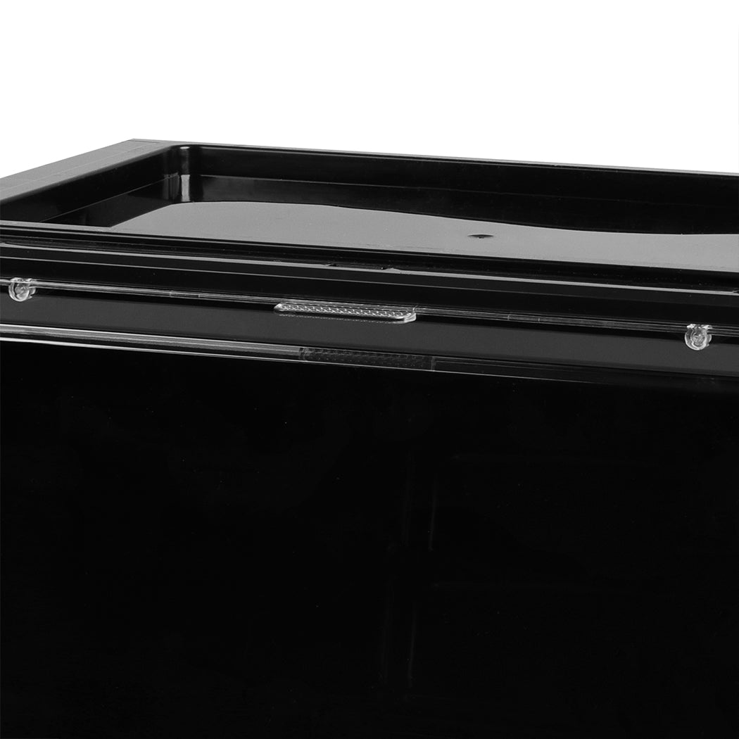 Stacked Shoe Box Acrylic Sneaker Display 6PC Black-1954802597328195588