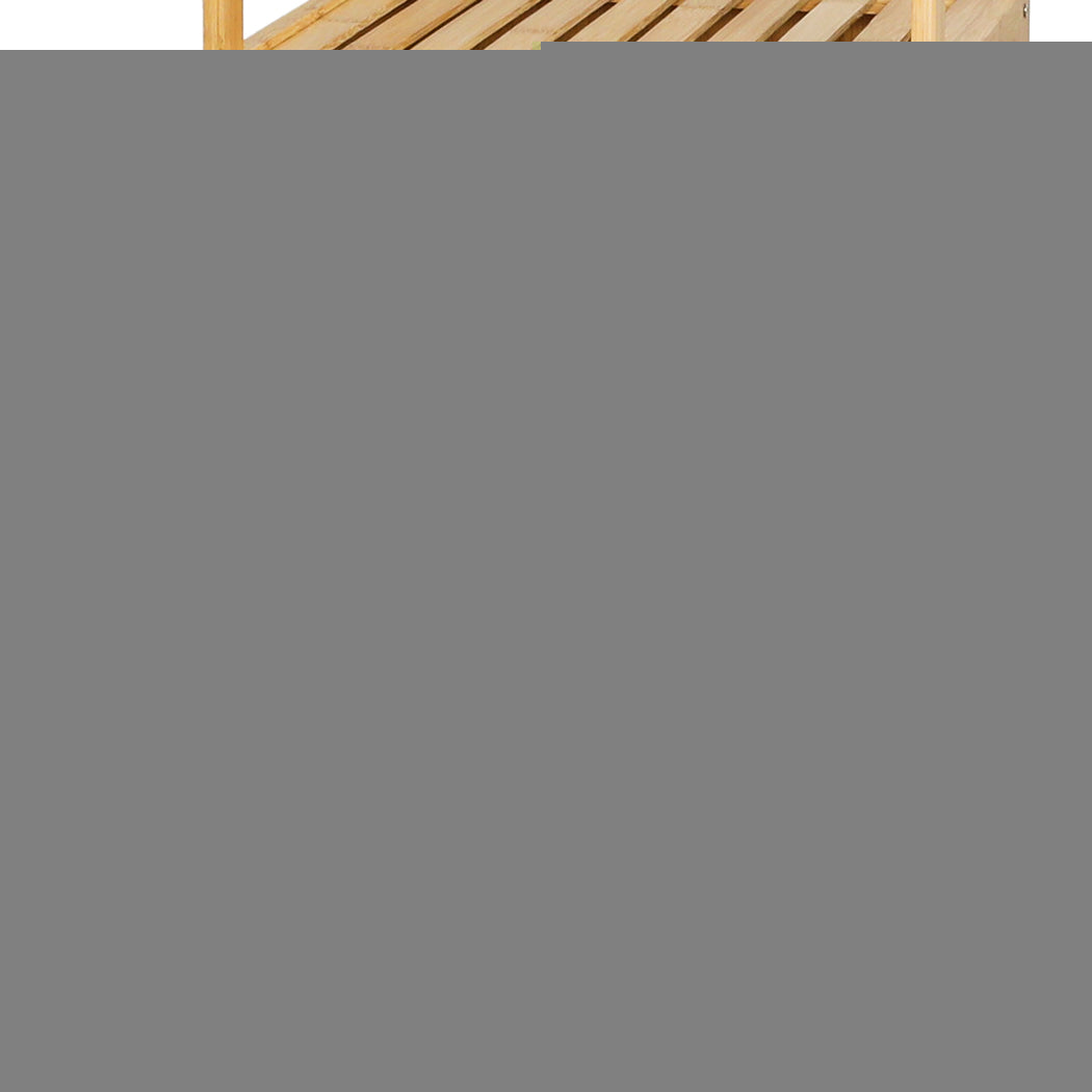 Levede  Bathroom Bamboo Storage Cabinet Natural-1954802383812956164