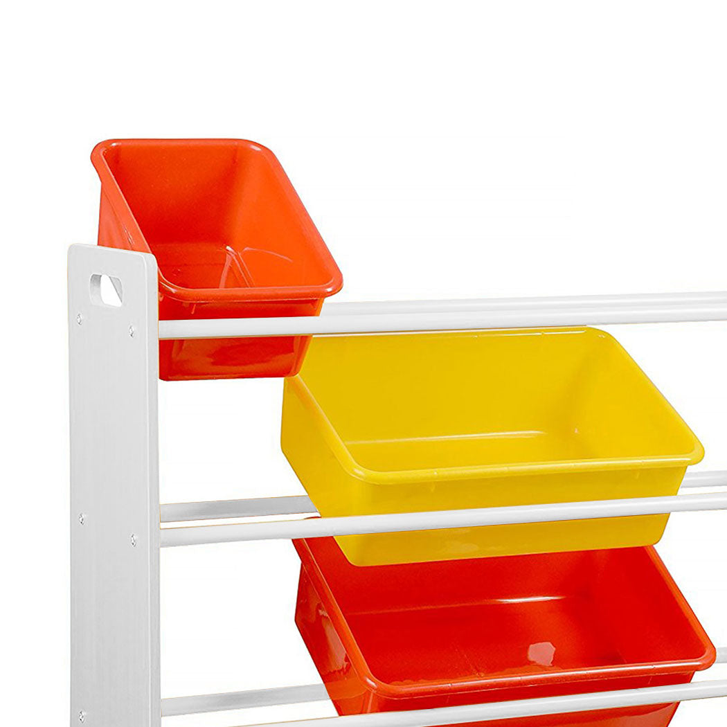 Levede 12Bins Kids Toy Box Bookshelf-1917016718102892548