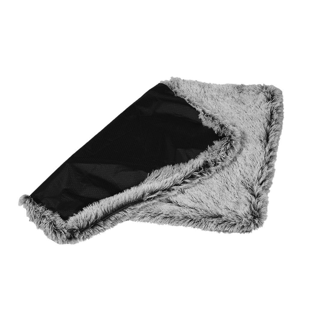 PaWz Replaceable Pet Bed Cover Plush Charcoal Small-1954802547579555844
