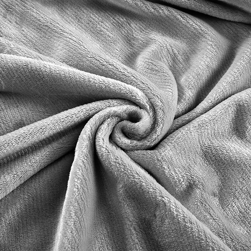 DreamZ 320GSM 220x240cm Ultra Soft Mink Silver Queen-1954802937914068996