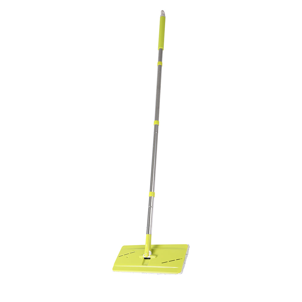 Cleanflo Flat Mop Bucket Set Cleaner Green-1919892884891504644