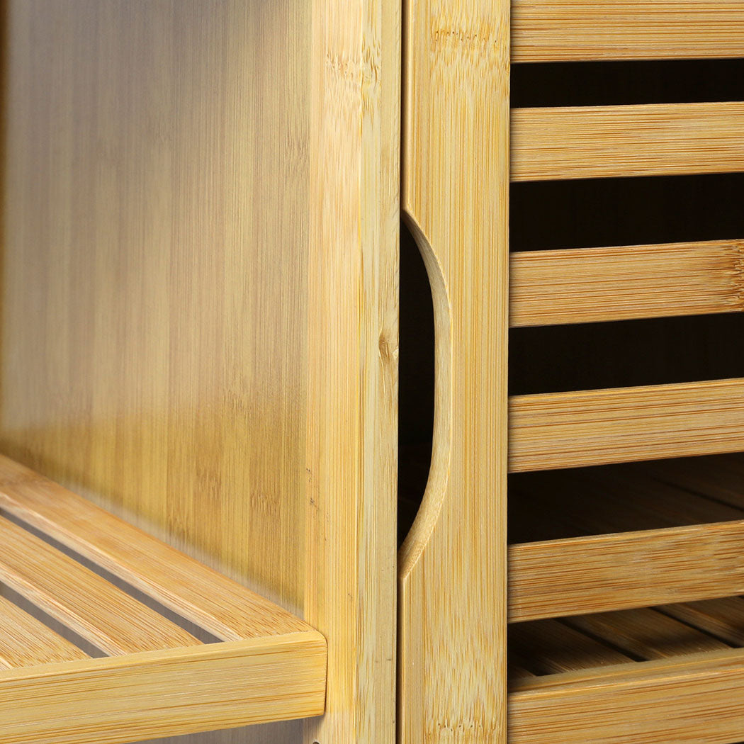 Levede  Bathroom Bamboo Storage Cabinet Natural-1954802383976534020