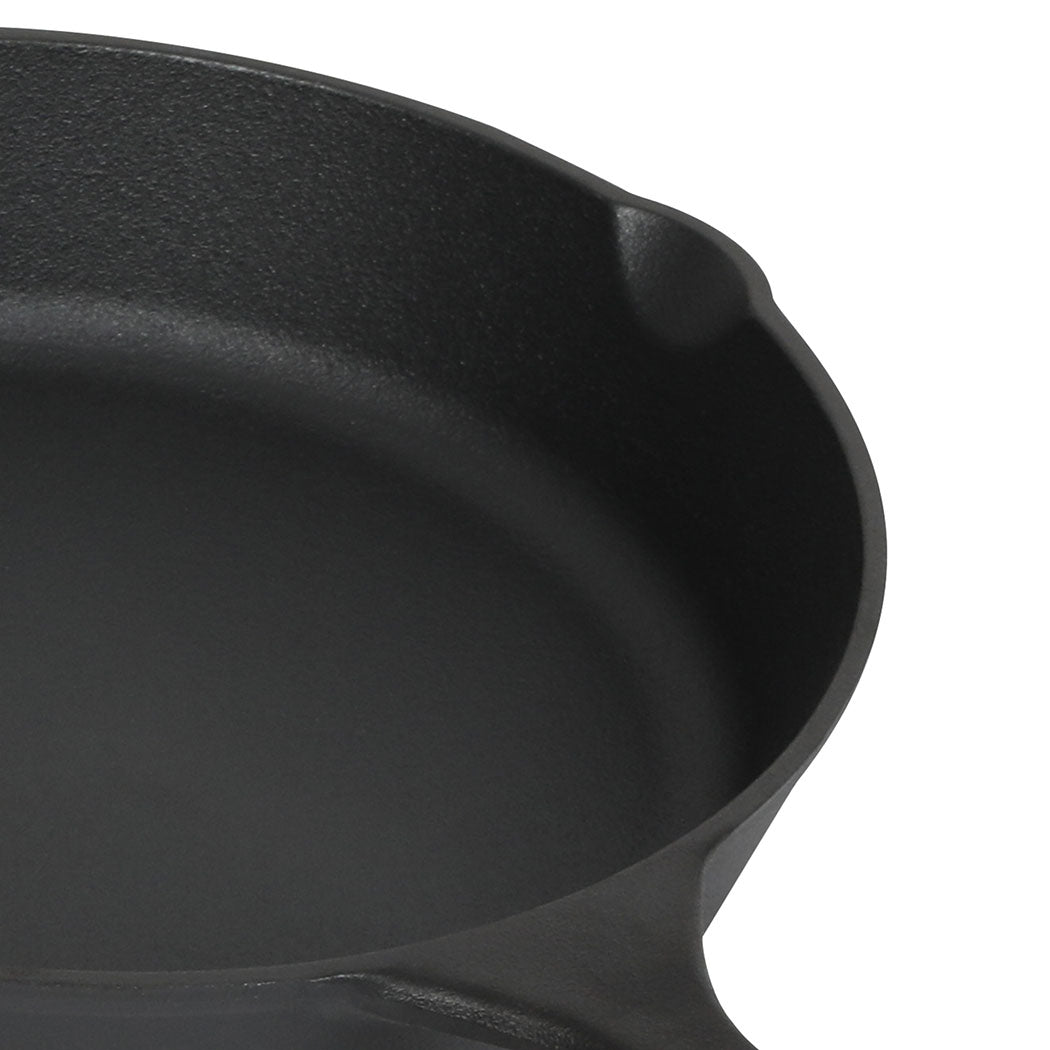 Toque Cast Iron Frying Pan Set 21cm 27cm Skillet BBQ-1973194189822889988
