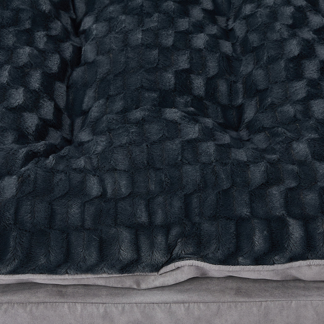 Dog Calming Bed Warm Soft Plush Comfy S Grey Small-1910112966888525828