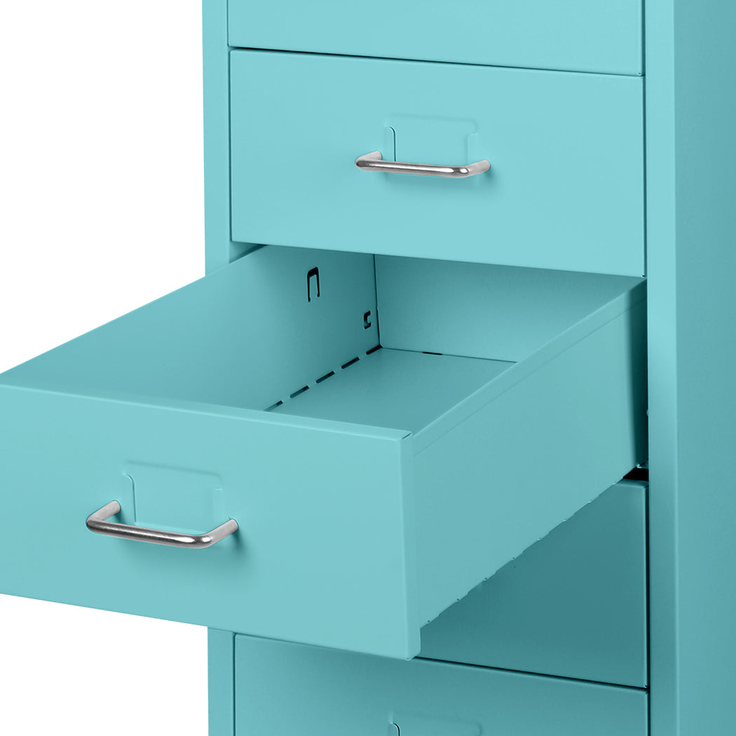Levede 6 Drawer Office Cabinet Drawers Turquoise-1954802725610983428