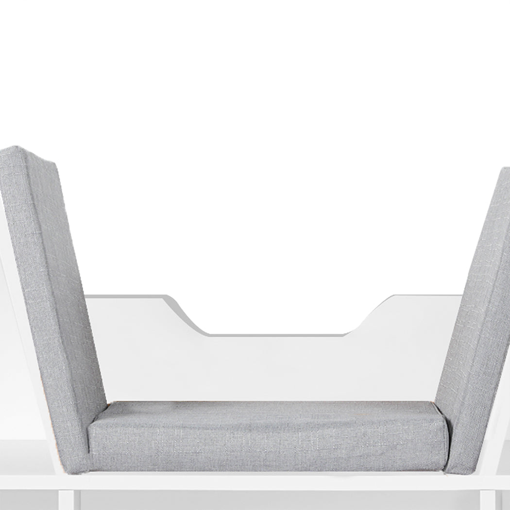 Levede Kids Bookcase Toys Box Shelf White-1910112556471685124