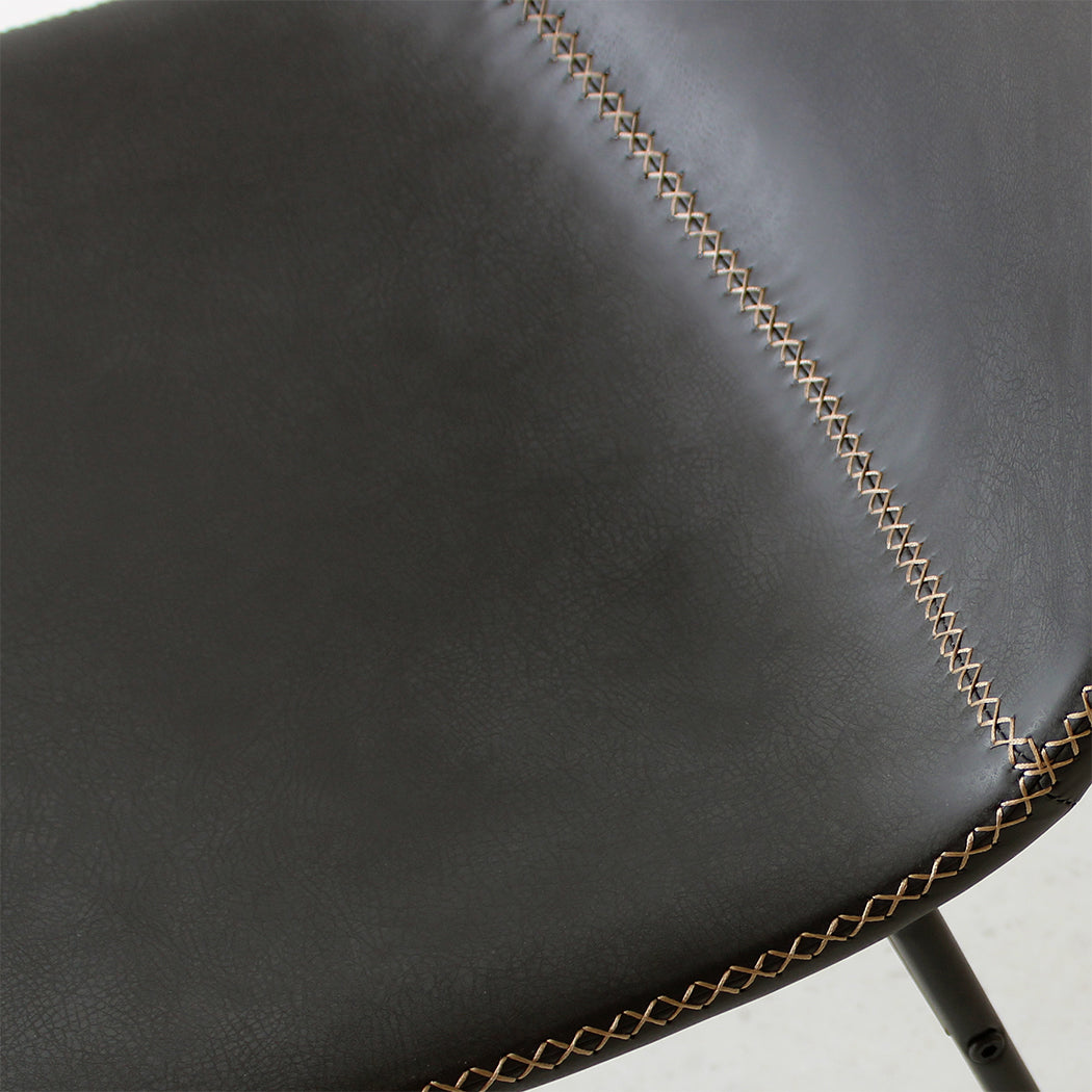 Levede 2x Dining Chairs Kitchen Table Black-1954802996567216132