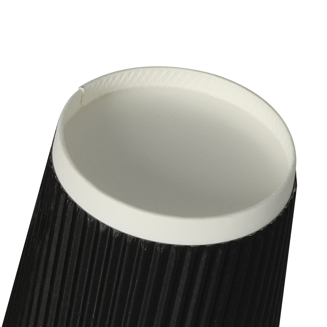 1000 Pcs 8oz Disposable Takeaway Coffee Black-1910113172170346500