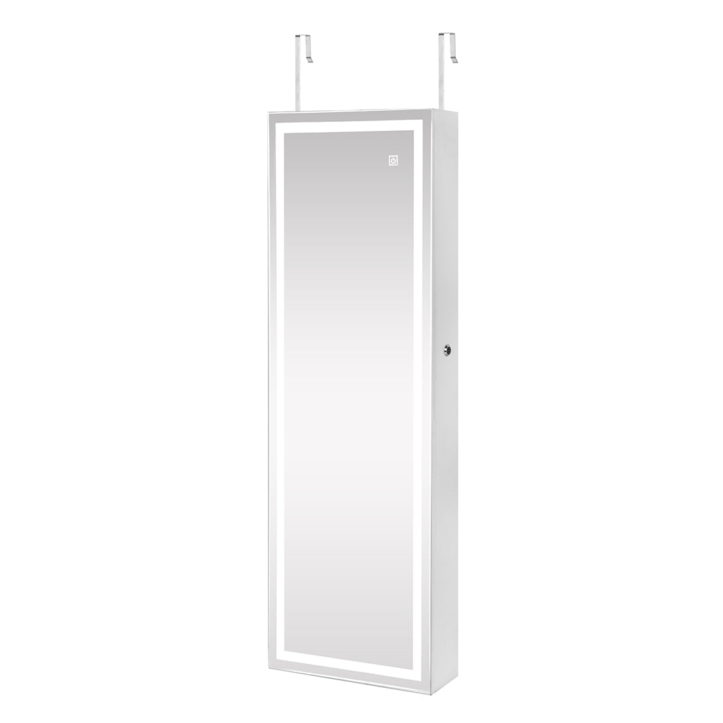Levede Mirror Jewellery Cabinet Touch-1917016724222382084