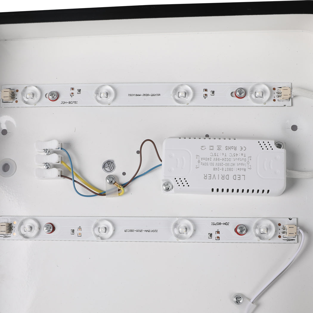 EMITTO 3-Colour Ultra-Thin 5CM LED Ceiling 72W Black-1910112857886953476