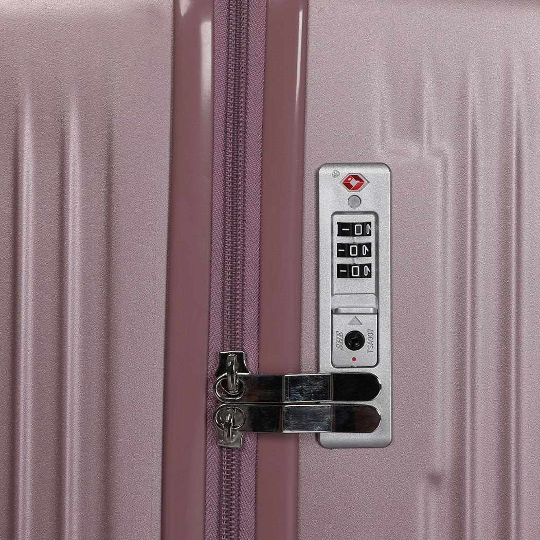 Slimbridge Luggage Suitcase Trolley Rose gold 4pc 14"+20"+24"+28"-1954802820972679172