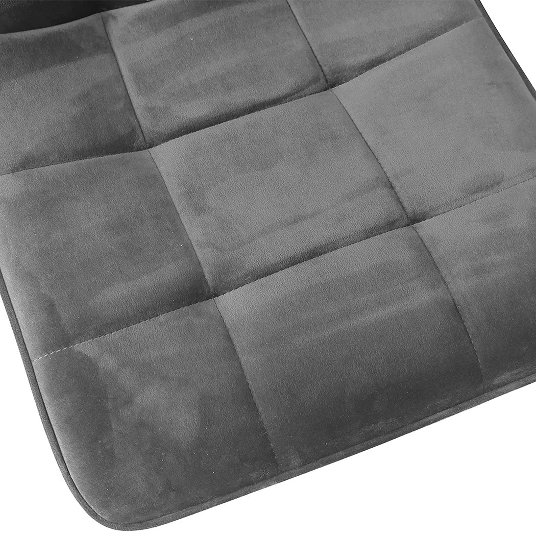 Levede 4x Dining Chairs Kitchen Velvet Grey-1954802984441483268