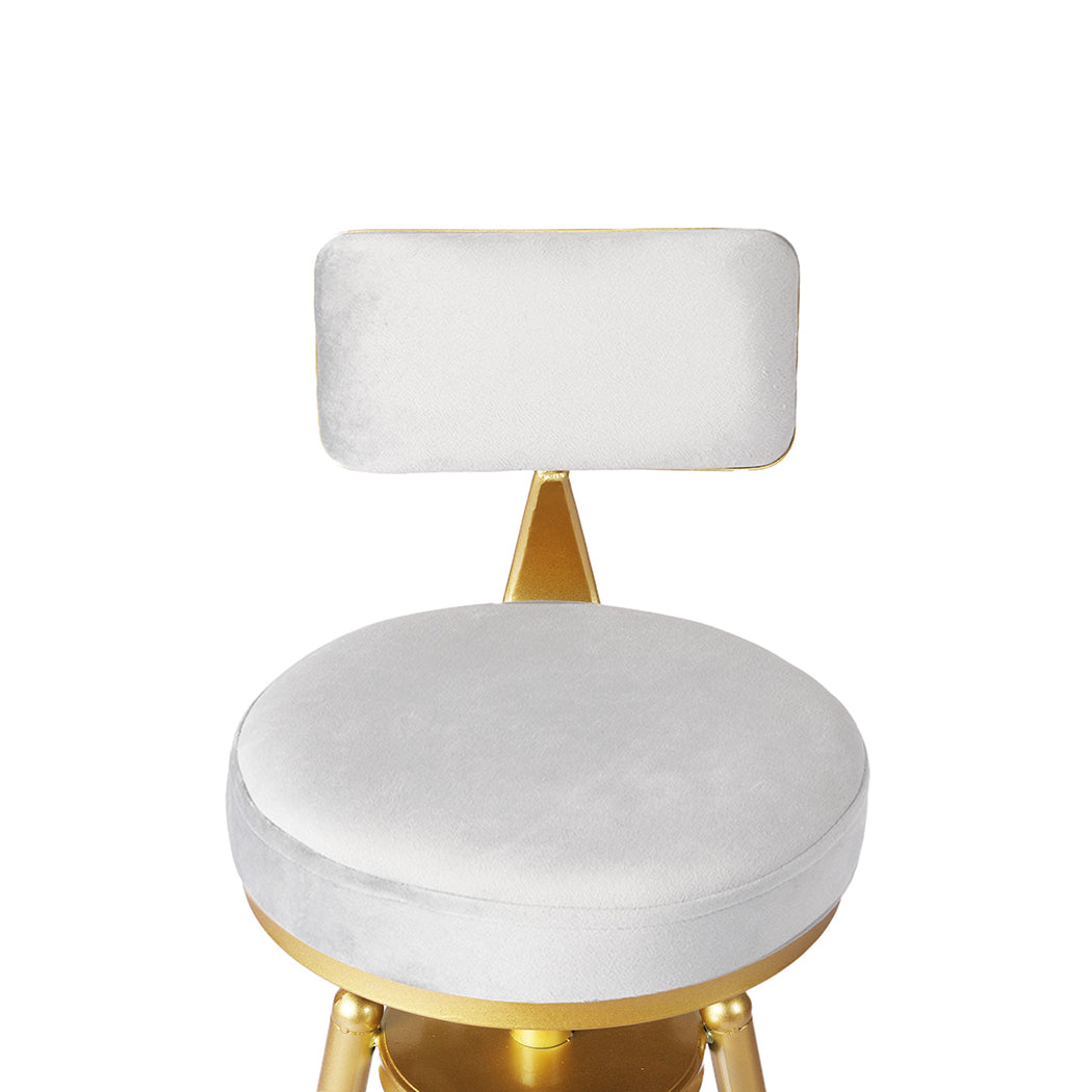 Levede 4x Bar Stools Swivel Kitchen Bar Chair White-1973193551462404100