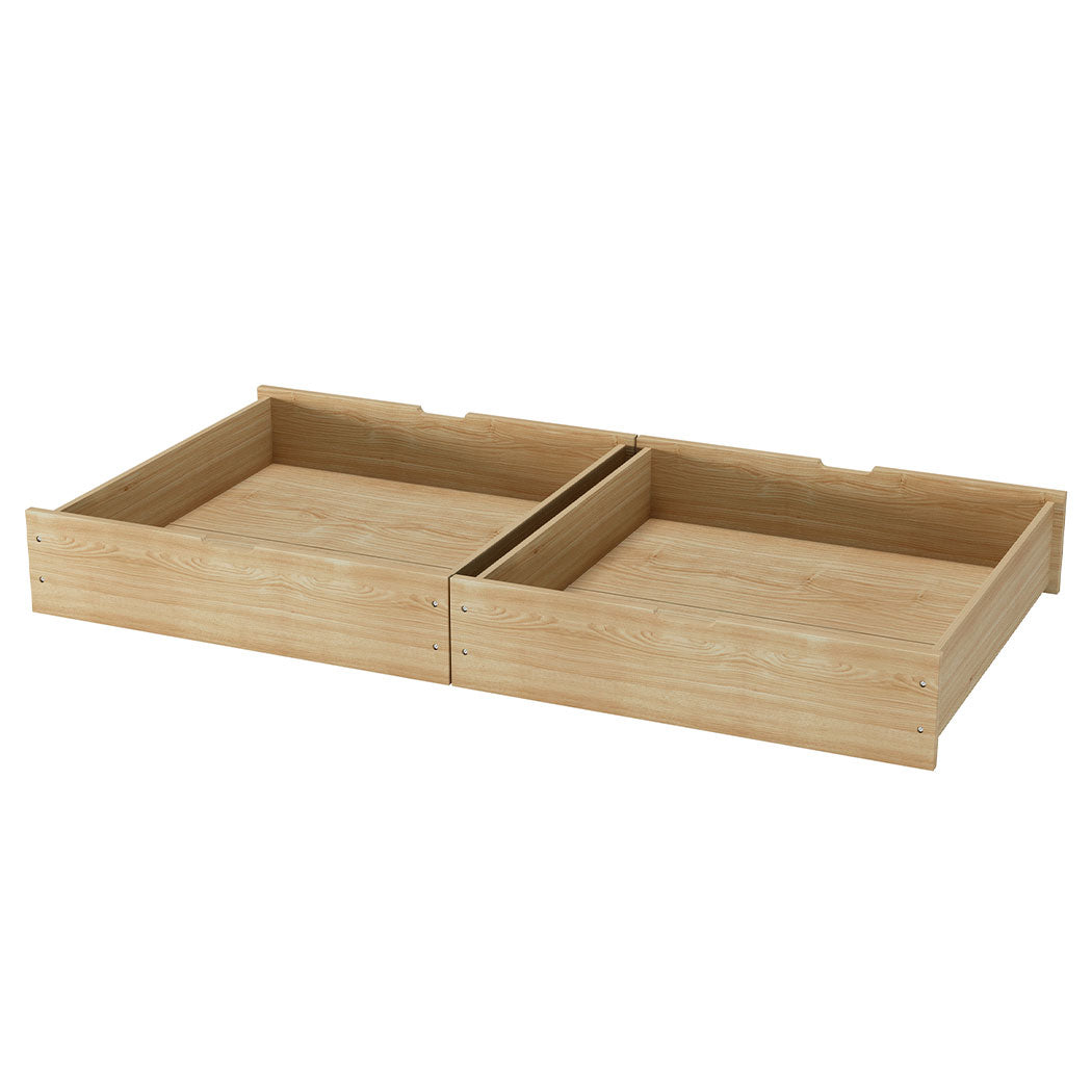 Levede Bed Frame Wooden Single Timber Natural-1919892911835713540