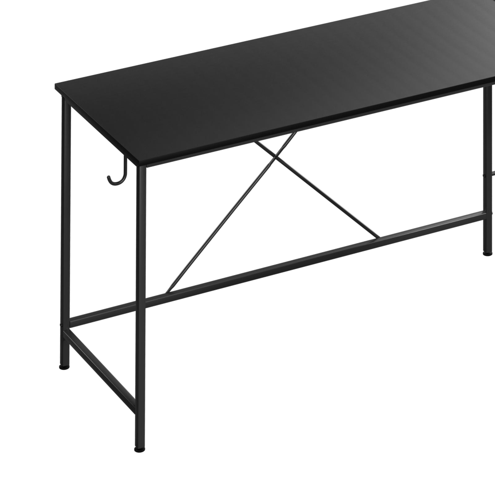 Levede Computer Desk Corner Desk Black-1954802381363482628
