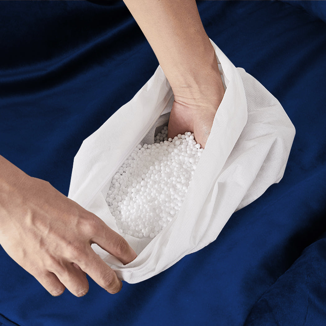 Marlow Bean Bag Chair Cover Soft Velvet Blue-1910113189895475204