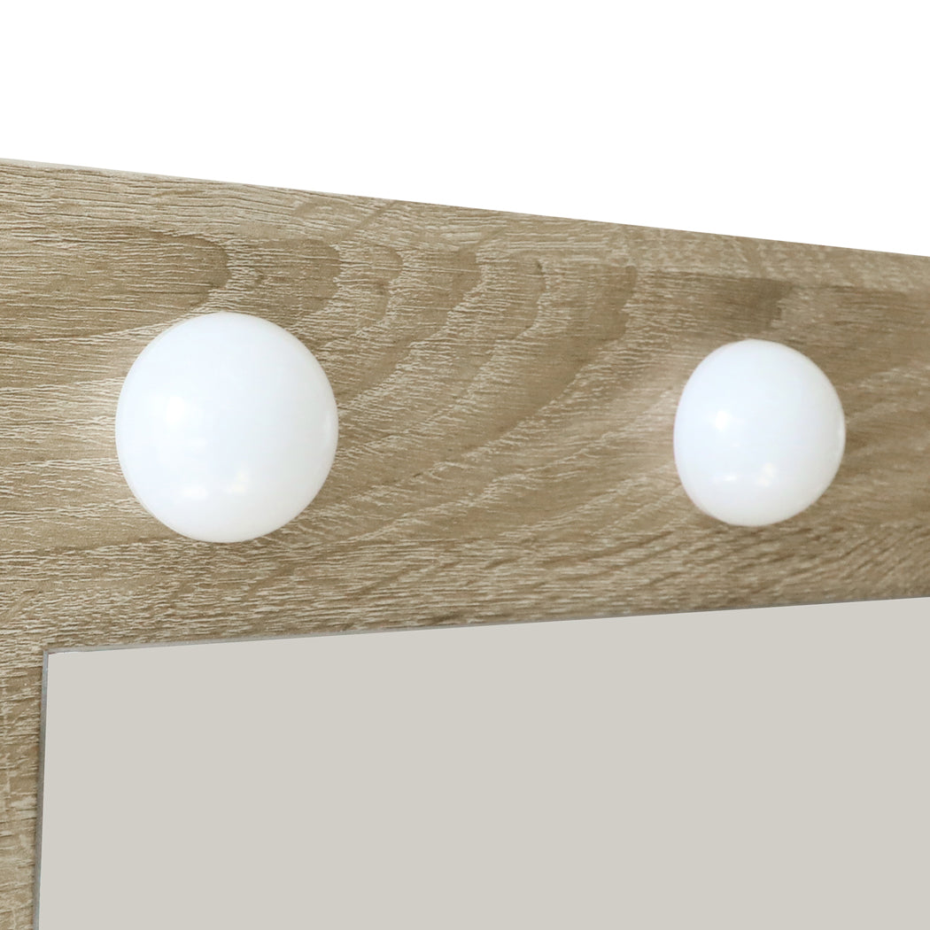 Levede Dressing Table Stool Set Makeup Mirror Led-1973193578565996548