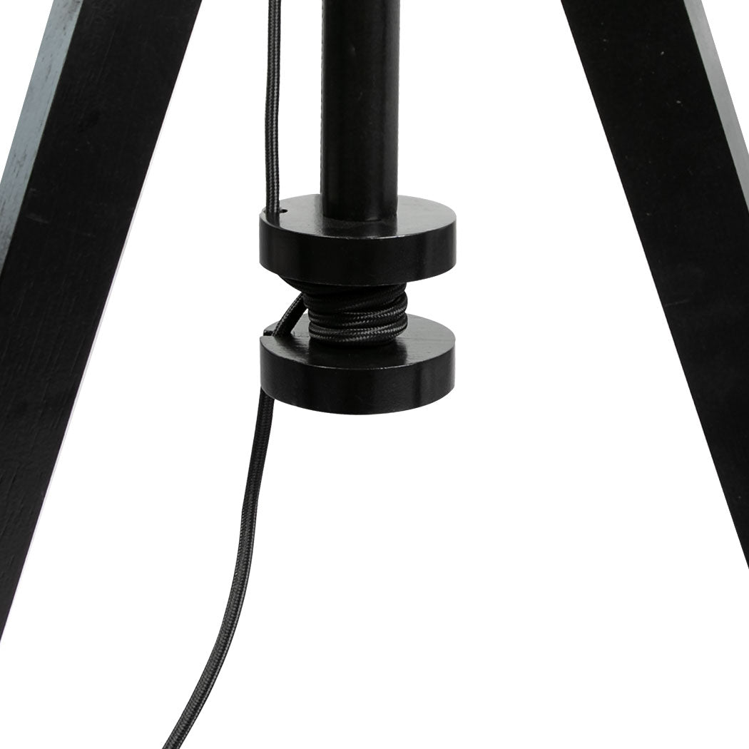 EMITTO Wooden Floor Lamp Modern Tripod Black-1954802836105728004