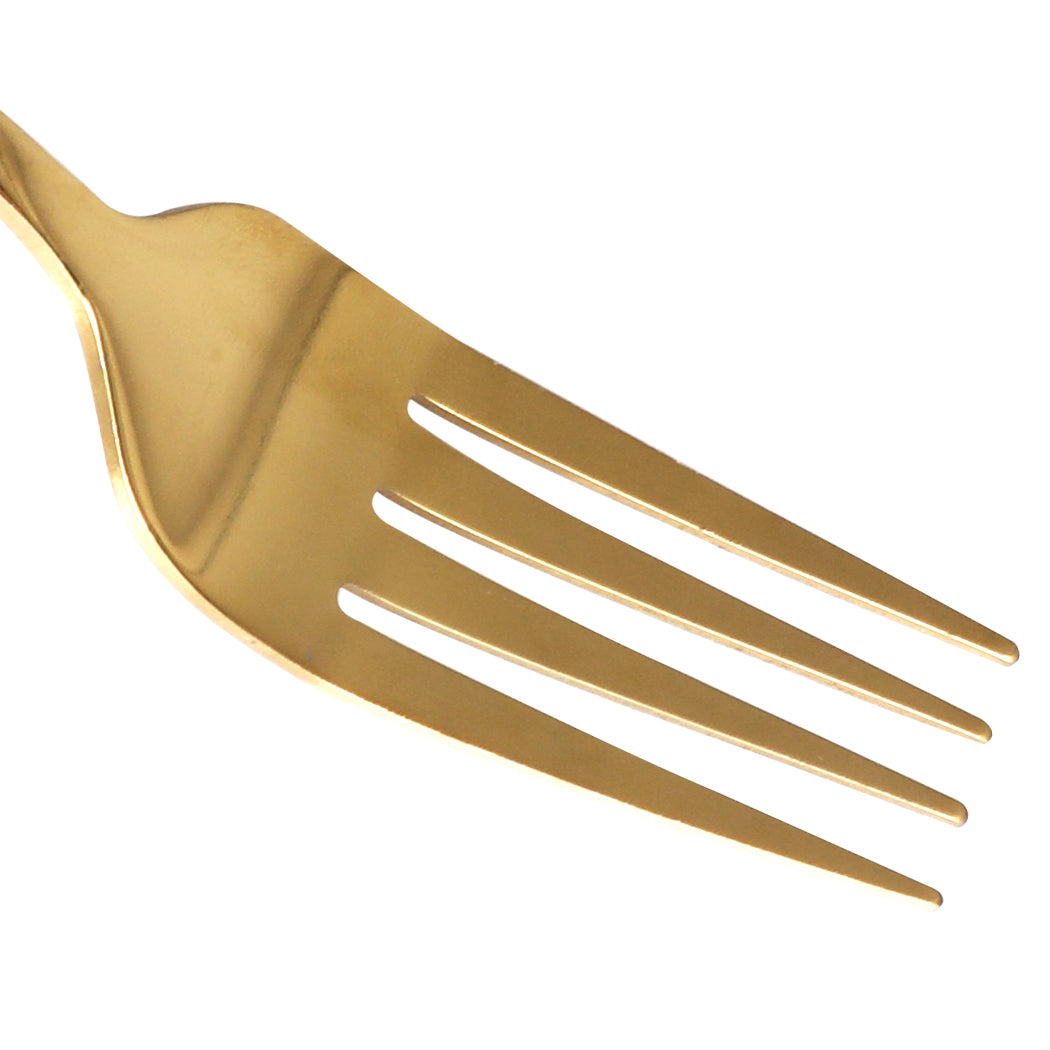 Stainless Steel Cutlery Set Travel Knife Gold-1910113167342702596