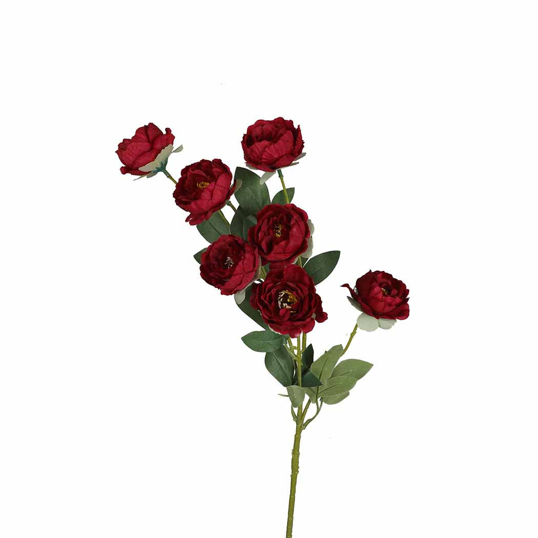 Lambu Artificial Flowers Silk Roses Burgundy-1910112530756407300