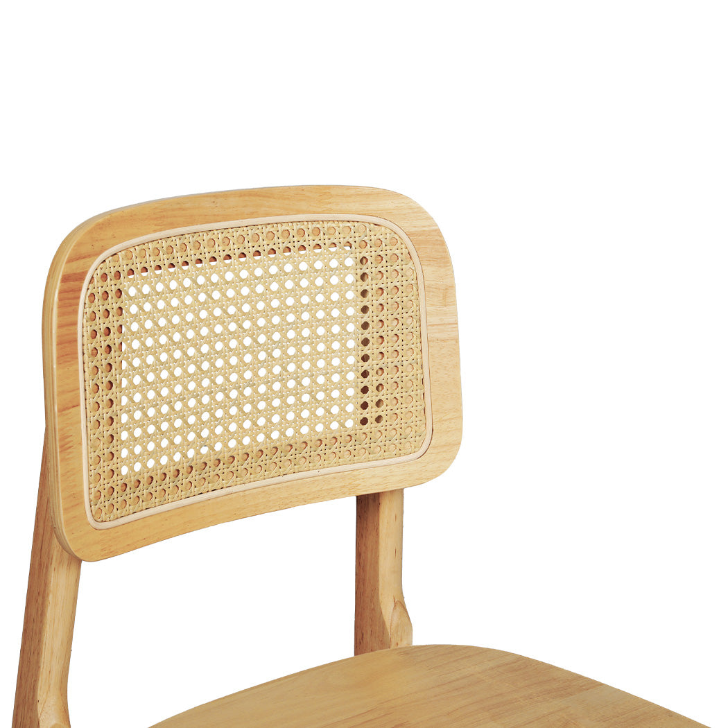 Levede 8x Rattan Dining Chair Wooden Kitchen Chair-1973194183376244740
